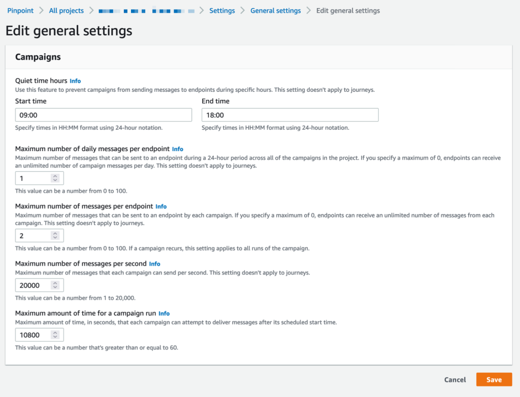 Amazon Connect outbound campaigns - quiet times