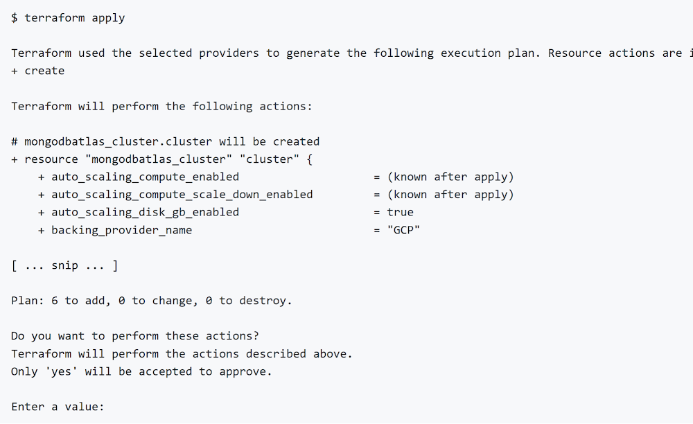 terraform apply code