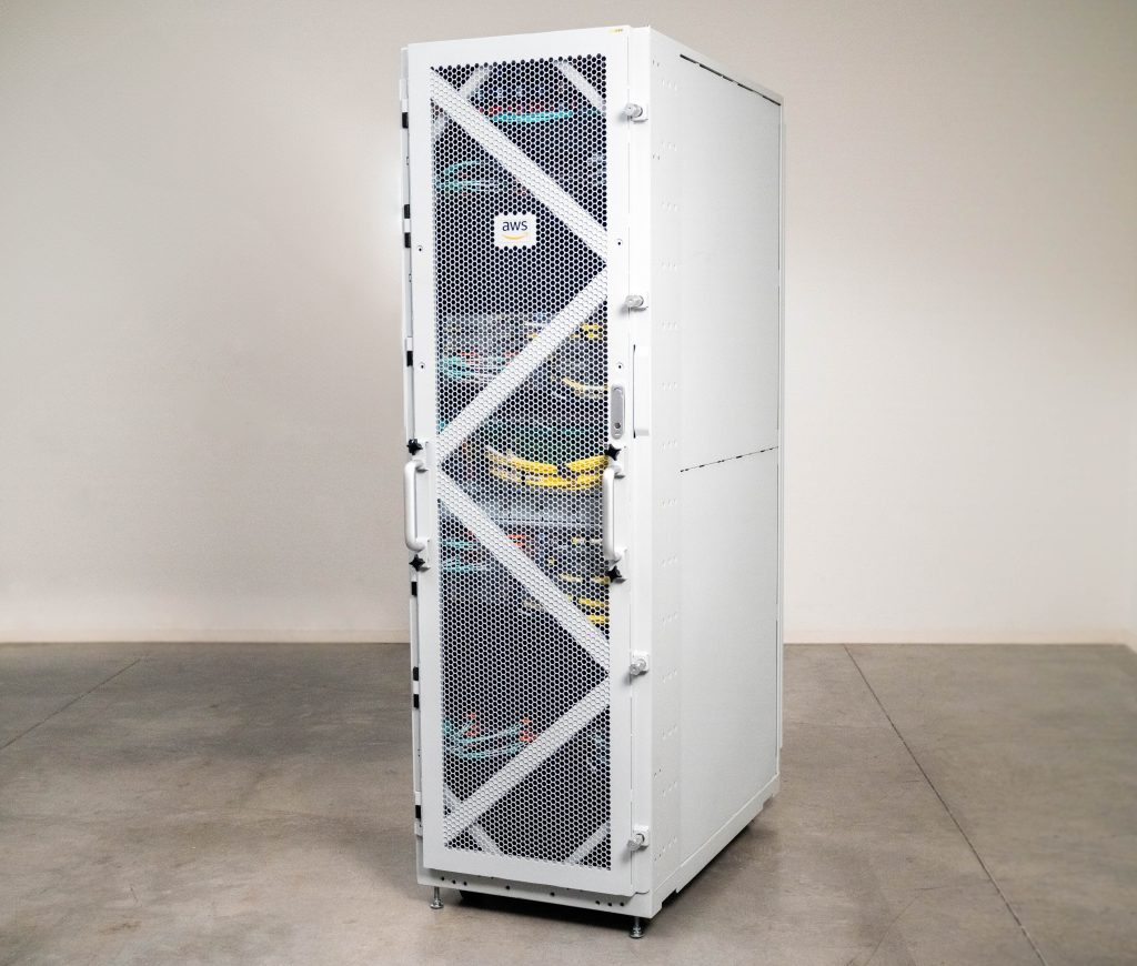 Image of an AWS Outposts rack device