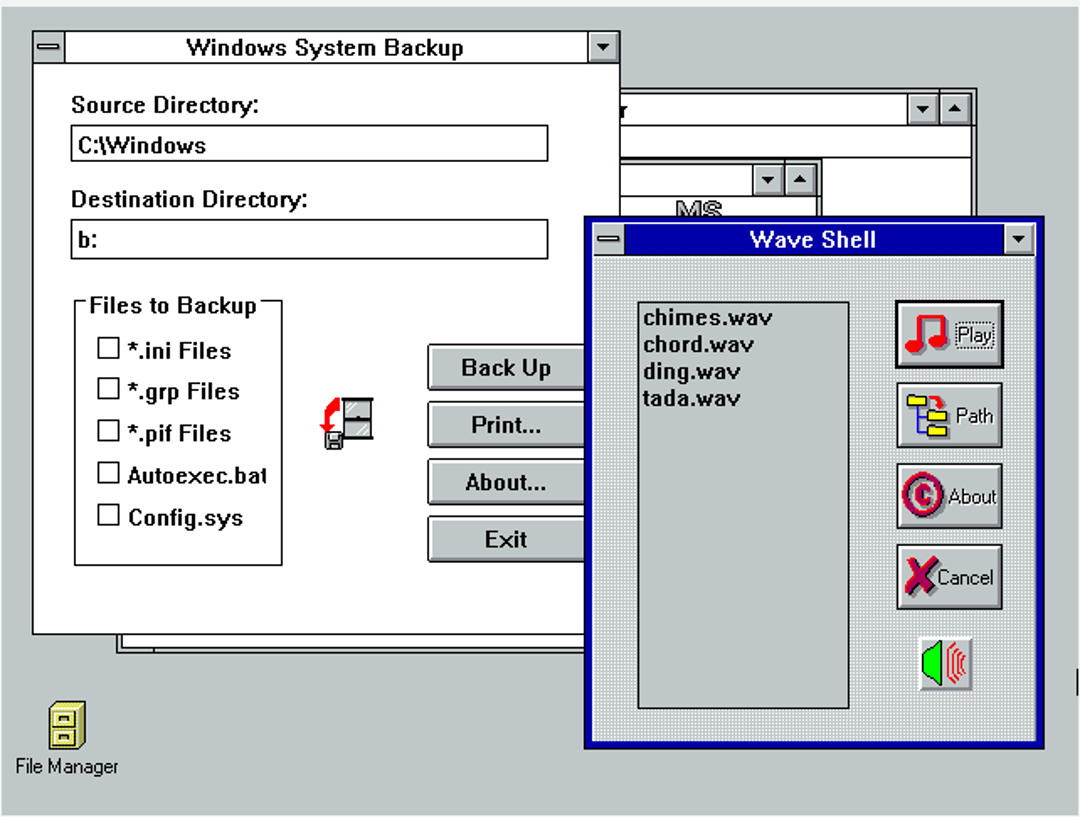 System Backup and Wave Shell